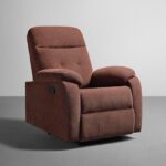 Single Seater Fabric Recliner Sofa (Turkish Brown)