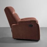 Single Seater Fabric Recliner Sofa (Turkish Brown)